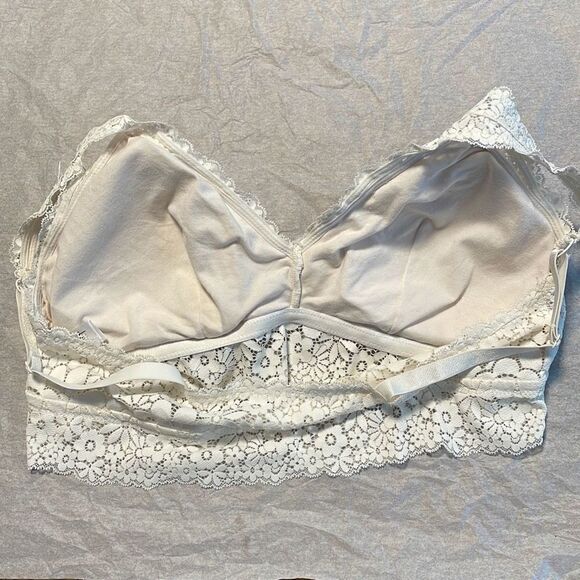 Luvlette white lace stretch bra XXL - Picture 5 of 11